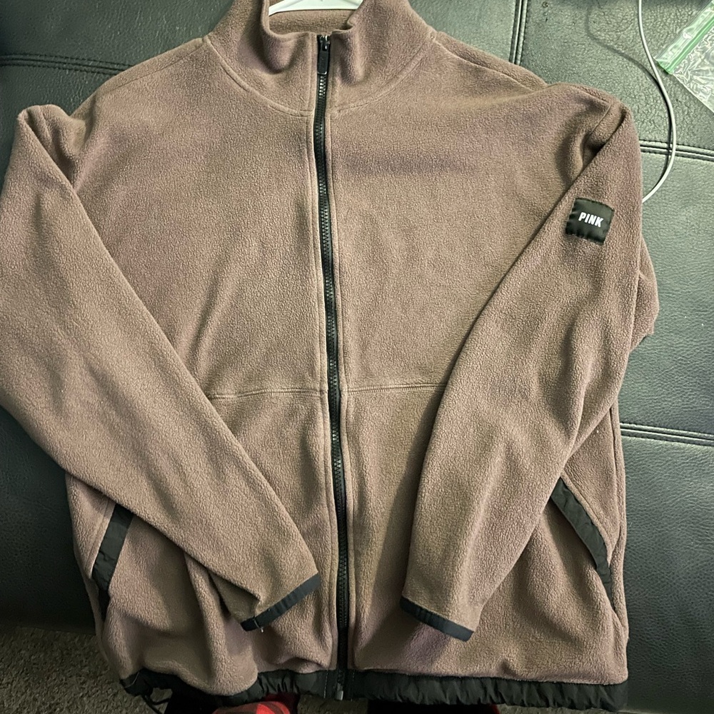 pink zip up
